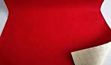 Stoffbook - Feltro autoadesivo per fai da te, 50 x 20 cm, B736 (rosso)