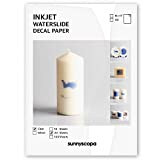Sunnyscopa DIY a getto d' inchiostro decalcomania transfer Paper 27,9 x 21,6 cm 20 sheets Clear