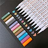 SUNSHINETEK Pennarelli metallici 20 pennarelli colorati a colori assortiti per album di foto / album fai da te / creazione ...