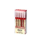 SUNSHINETEK Rollerball 0.35mm Gel Ink Pen Penna rossa ad asciugatura rapida Penne a punta extra fine per forniture di cancelleria ...
