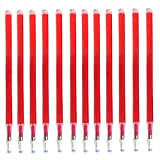 Supertool - 12 ricariche per penne cancellabili, 0,7 mm, rosso