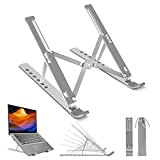 Supporto PC Portatile 10-17” , Supporto PC 6-Livelli Alluminio Regolabile , Antiscivolo Silicone & Ventilato Laptop Stand, Compatibile con MacBook ...