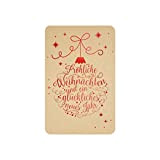 Susy Card 40049793 - Cartoline natalizie con pallina di Natale, confezione da 10
