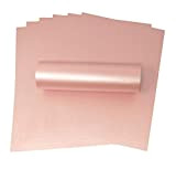Syntego - Cartoncino A4 rosa iridescente luccicante, 300 g/m², per lavori artigianali rosa