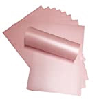 Syntego Confezione da 20 fogli fronte/retro di carta formato A4, di colore rosa perlato, in carta da 120g/mq, adatta per ...