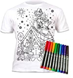 T-Shirt Natalizia Splat Planet Gingerbread T-Shirt Magica da Colorare con 10 Penne Magiche Lavabili Atossiche - Colora La Maglietta, Colora ...