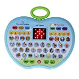 Tablet per l'apprendimento, pad multifunzione per l'apprendimento dei bambini Controllo del volume digitale 10 modalità di insegnamento per neonato(blu)