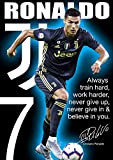 Tainsi Ronaldo CR7 Poster Motivational Signed (Copy), A3-420 x 297 mm