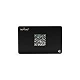 TAPiTAG NFC Tag + QR - Biglietto da visita digitale in plastica (nero)