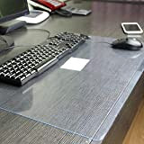 Tappetino da scrivania in PVC trasparente antiscivolo, tappetino da tavolo impermeabile, tappetino da tavolo per casa, ufficio, 60 x 120 ...