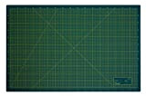 Tappetino da taglio a 3 strati e autorigenerante, colori verde e nero, 60 x 90 cm, formato A1