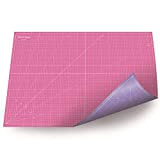 Tappetino da taglio A1 (90 x 60 cm) autorigenerante e stampato su entrambi i lati, rosa e lilla