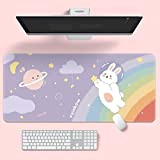 Tappetino per mouse per ragazze adolescenti Kawaii, tappetino per tastiera da scrivania per computer portatile da ufficio, ideale per ragazze ...