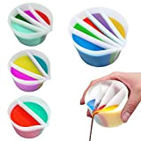 Tazza divisa per versare la vernice in silicone Split Cup Fluid Art Split Cup resina Versare strumenti di pittura fai ...