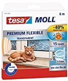 Tesa Moll Premium Flexible - Nastro Sigillante per L'Isolamento di Porte e Finestre - Trasparente - 6 m x 9 ...