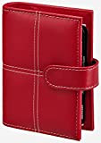 Time-Calendario tascabile, formato A7-Agenda Organiser personale, in plastica, colore: rosso