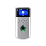 Time Clock OF260 Fingerprint Time Attendance Access Control System Set Swipe Card Integrated Machine Glass Door Induction Electric Control Lock ...