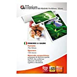 TITANIUM 100 pouches 75x105mm 125my jumbo card titanium