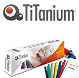 TITANIUM 81412 Dorso Rilegafogli, Bianco, 4 mm, confezione 25 pezzi