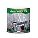 TIXE 603.200 Vernice all'Acqua, Vernice, Argento, 125 ml