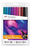 Tombow ABT-10C-3 ABT Dual Brush Pen a base d'acqua, 10 colori Galaxy