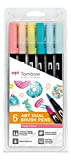 Tombow ABT-6P-4 marker Dual Brush, Multicolore