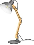 Tomons lampada da lettura design legno classico, lampada da tavolo, lampada regolabile scrivania, con braccio snodato, la lampada da lavoro, ...