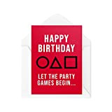 Tongue in Peach Divertenti biglietti di compleanno | Let The Games Begin Card | Novità Banter Squid Game Netflix Dark ...
