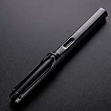 TopHomer - Penna stilografica, pennino extra fine da 0,38, per firma aziendale (nero opaco)
