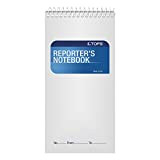 tops da reporter notebook, Gregg Rule, 10,2 x 20,3 cm, bianco, 70 fogli ciascuno, 4-count (80304)