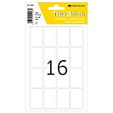TopStick 2208 Etichette multiuso piccole (25 x 40 mm, 15 fogli, carta, opache) autoadesive, adesivi universali permanenti per scritte a ...