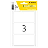 TopStick 2216 Etichette multiuso grandi (52 x 100 mm, 15 fogli, carta, opache) autoadesive, adesivi universali permanenti per scritte a ...