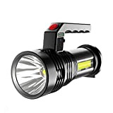 Torcia ricaricabile a LED della torcia di campeggio della torcia portatile Searchlight Torcia USB Charge P50 Spotlight impermeabile per la ...