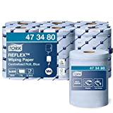 Tork 473480 Reflex Carta per asciugatura industriale Advanced, compatibile con il sistema M4 (ad estrazione centrale Reflex), monovelo, 1 conf. ...