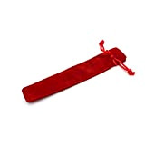 Toyvian astuccio porta penne velluto porta penne astuccio portamatite in pelle scamosciata scatola per confezione 20 pezzi (rosso)