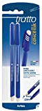 Tratto 041702 - Penna con inchiostro cancellabile, Blu, Confezione da 2