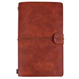 Traveler Notebook, 5Colors Classic PU Diario in pelle Diario personalizzato Diario riutilizzabile(Brown)