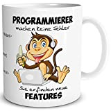 TRIOSK Tazza programmatore con scritta in lingua tedesca "IT scimmia", divertente regalo per professione informatica, sviluppatore, lavoro, ufficio, colleghi, uomini ...