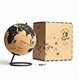 TRIPVEA® Mappa del Mondo - Globo terrestre in Sughero (Globo in Sughero 24 cm) - Decorazione Perfetta per Il Tuo ...