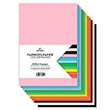 Tritart Carta colorata A4 210g/m2|55 Fogli colorati resistenti per fai da te|Cartoncini robusti creativi per fai da te|Cartoncini da foto ...