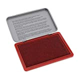 Trodat 9072M - Cuscinetto per timbri, in metallo, 11 x 7 cm, colore: Rosso
