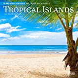 Tropical Islands | Calendario mensile da parete quadrato da 18 mesi con copertina stampata in lamina | luglio 2022 - ...