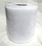 Tulle Larghezza 12.5 cm Bobina Rotolo da 100 Metri Colore Bianco (Bianco)