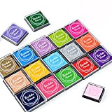 Txyk 20 Colori Rainbow Finger Ink Pad per Bambini Craft Ink Pad Stamps Partner DIY Color 4 * 4 cm