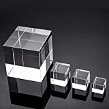 TYUTYU Cristallo Trasparente K9 Lente in Vetro Ottico Prisma cubo di Cristallo Fotografia X-Cube Prismi fermacarte Decorazioni Cancella 2x2x2 3x3x3 ...