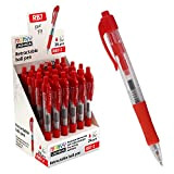 Uchida RB7 – 2 Marvy Retractable Ball Point Pen 0.7 mm, box of 24 pezzi, Rosso Ink