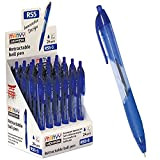 Uchida RS5 – 3 Marvy Retractable Ball Point Pen 0.5 mm, box of 24 pezzi, blu inchiostro