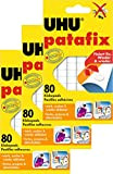 UHU 1648810 - Quadratini in pasta adesiva Patafix, 240 pezzi, colore: bianco