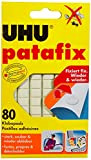 UHU 1648810 - Quadratini in pasta adesiva Patafix, 80 pezzi, colore: bianco