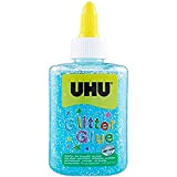 UHU Glitter Glue Bottle 88,5ml azzurro